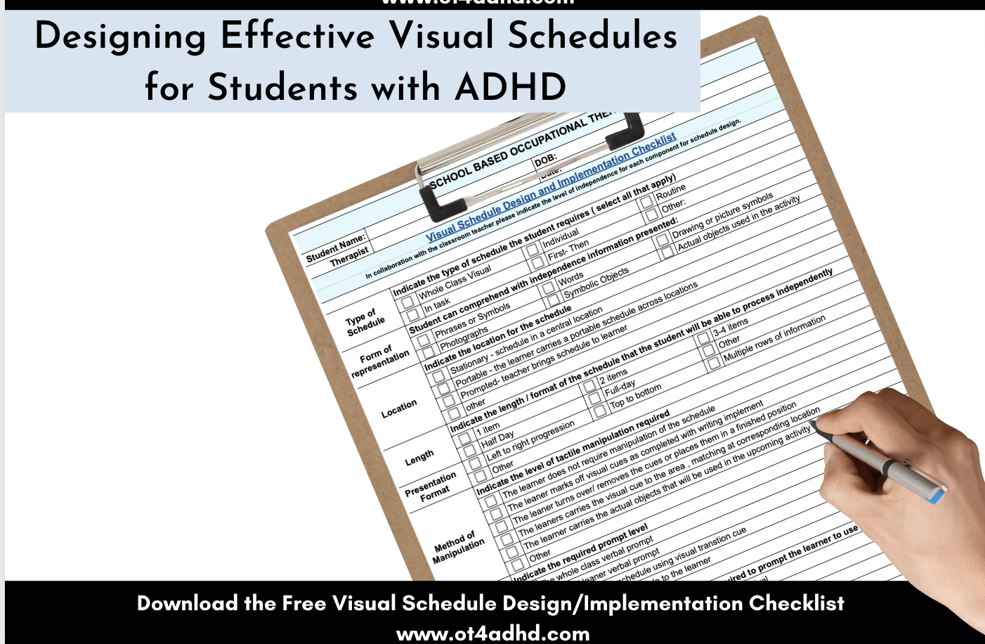 Effective Visual Schedules for ADHD